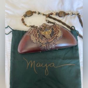 vintage MAYA resin ornate purse